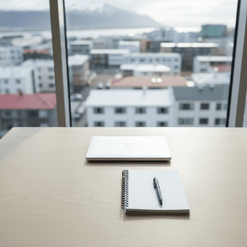 Streamlined office workspace representing lean operations