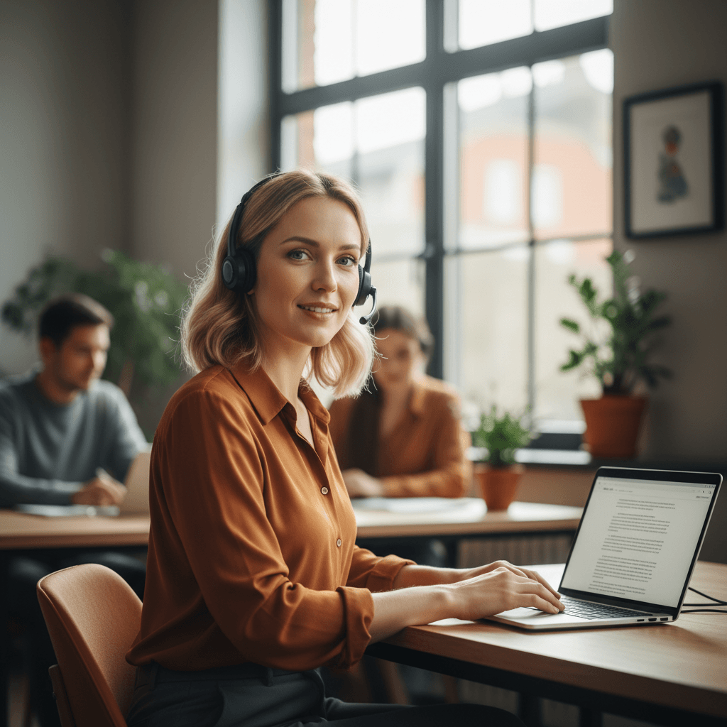 Team member providing direct customer support